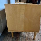 Coiffeuse vintage, en bouleau, table de toilette / meuble d'entrée