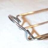 Glass and silver-plated metal butter dish