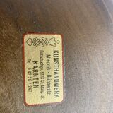 Hand-painted wooden plate from vintage karnten Austria