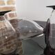 Set of 4 Art Deco wine glasses in purple-footed crystal, 1930