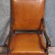 Important antique Louis XIII style office chair, 19th century