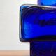 Vase en verre bloc scandinave milieu du siècle, années 1960