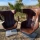Paire de Fauteuils design Italien pivotants Moroso