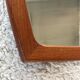 Rounded mirror teak 1950 - 79x35cm
