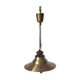 Brass and wood hanging lamp