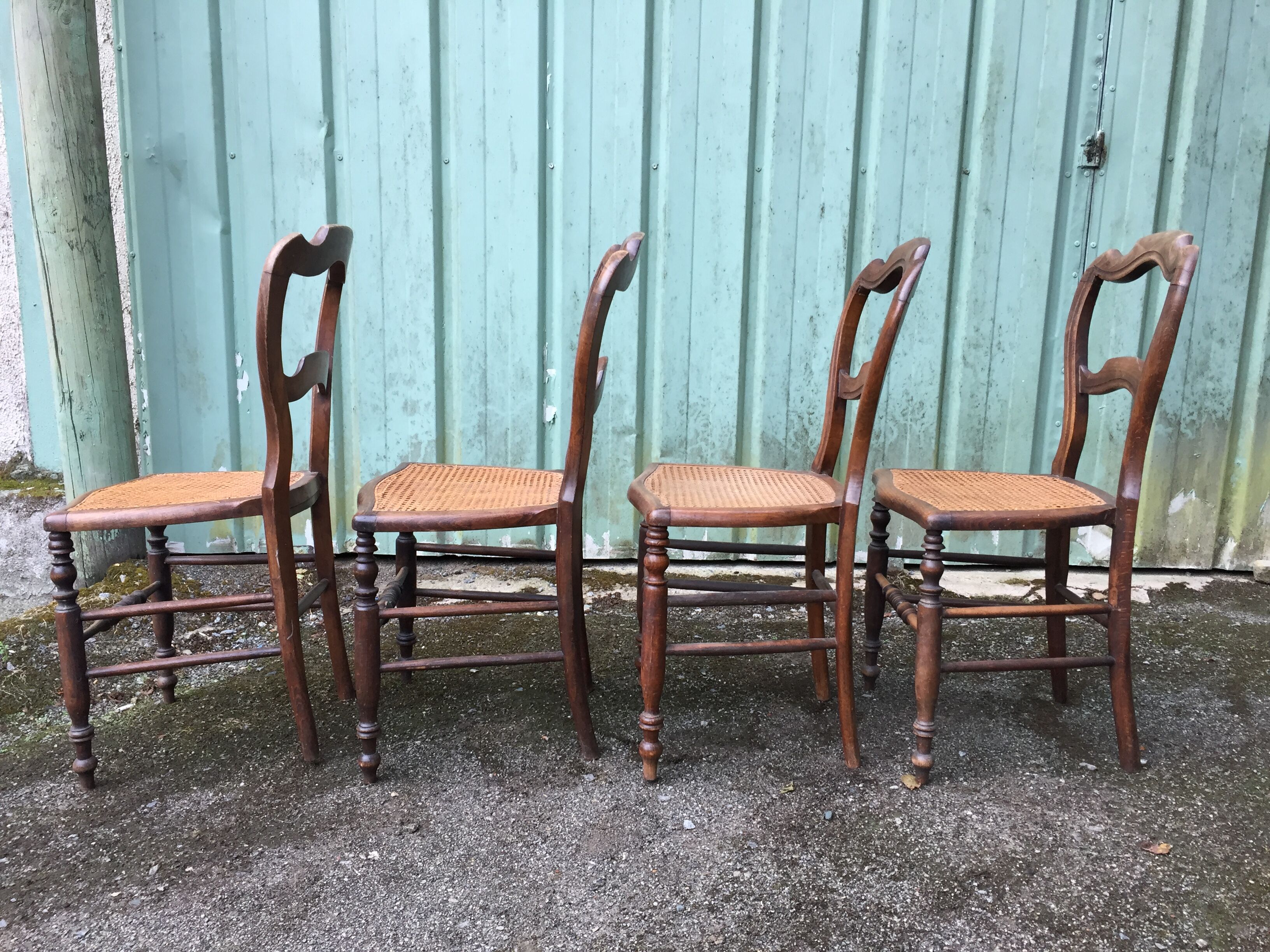 Louis Philippe style beech chairs
