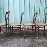 Louis Philippe style beech chairs