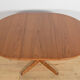 Table à manger ronde extensible en teck des années 1950, Royaume-Uni
