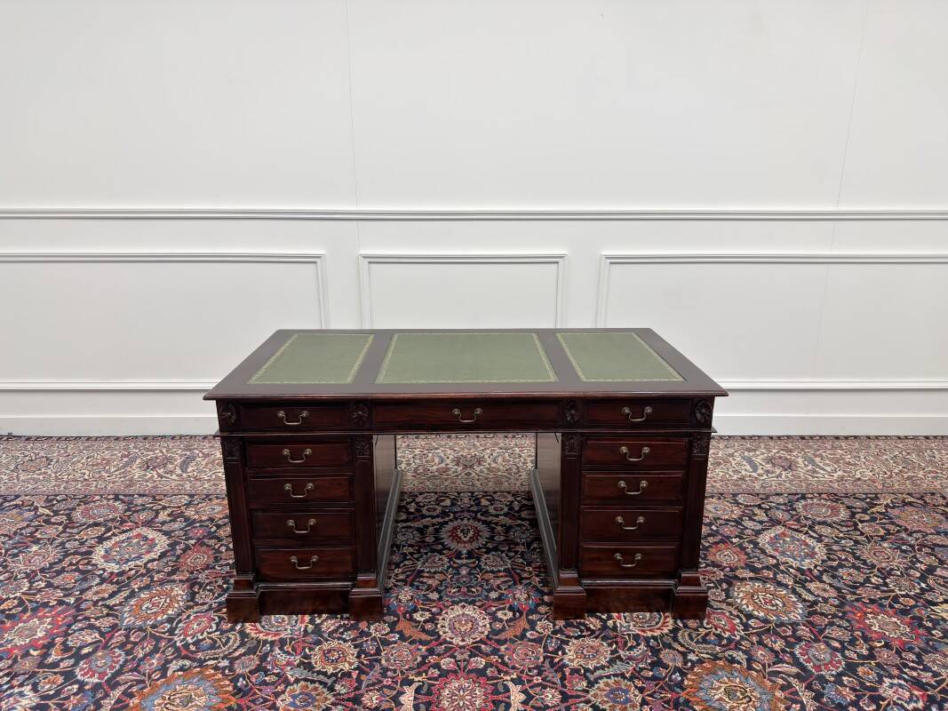 Classic English Chesterfield Desk