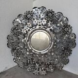 Vintage Mexican metal large mirror