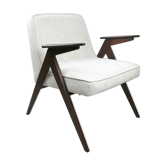 Fauteuil beige Bunny de Józef Chierowski, années 1970