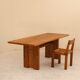 Table en orme massif, Maison Sénac, France, 1980’s