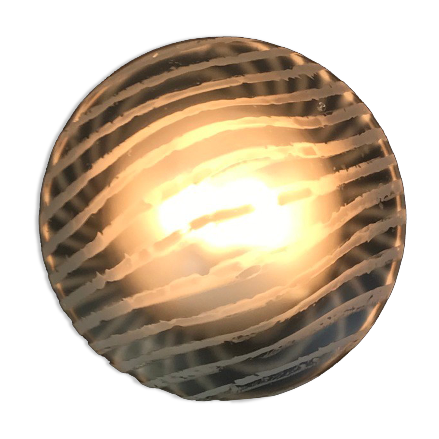 Peill & Putzler glass wall or ceiling light 1965