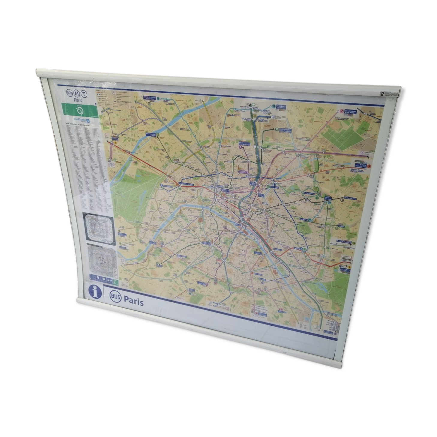 Authentic parisian metro plan