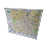 Authentic parisian metro plan