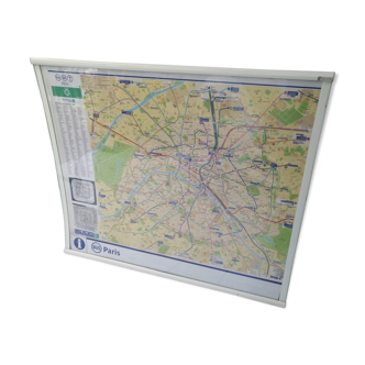 Authentic parisian metro plan
