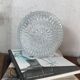 Applique murale plafonnier verre transparent luminaire ancien vintage 1970