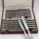 Sfam Sans Gêne, Empire, 24 knives: 12 table knives + 12 dessert, cheese knives.