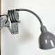Grey Industrial Gooseneck Scissor Wall Lamp from Elektroinstala, 1960s