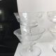 lot de 6 coupes à champagne dépareillées en cristal gravé années 30