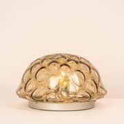 Plafonnier Midcentury en Verre Fumé, Sputnik, Allemagne