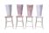 Set de 4 chaises métalliques, XXème