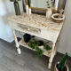Patinated wooden work table