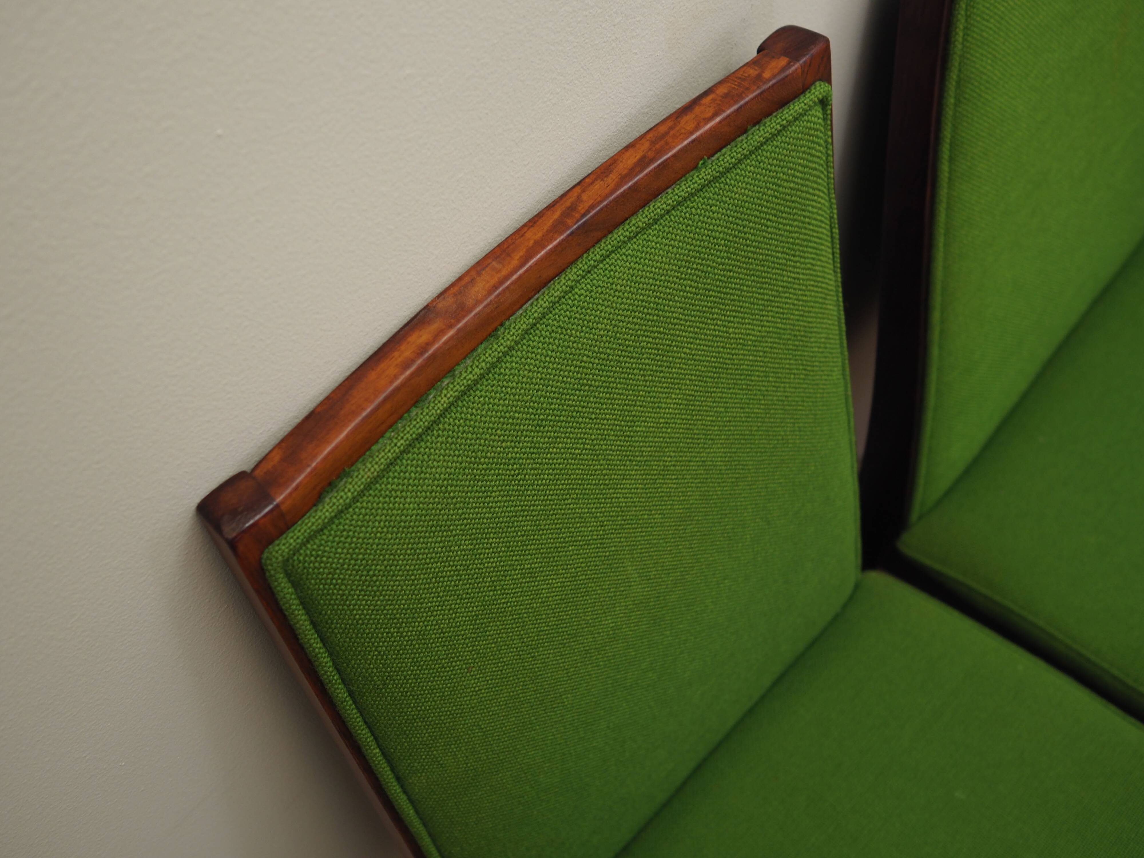 Ensemble de quatre chaises en palissandre, design danois, années 1970, éditeur : Dyrlund