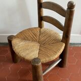 Brutalist low chair / child's chair