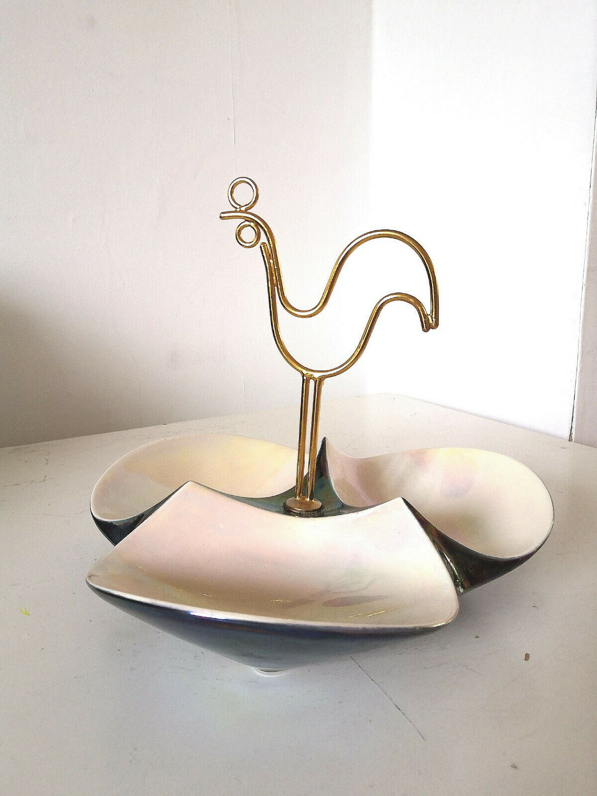 Serviteur au coq stylisé des années 50 - 60