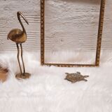 Golden wood frame with godrons