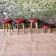 Set of 4 vintage stools from the 1960s.