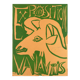 Affiche originale picasso valauris dedicassée de la main de picasso