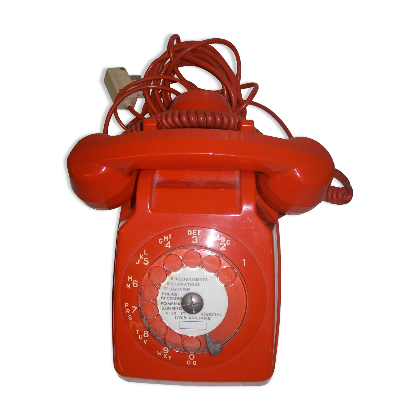 Vintage orange phone Socotel