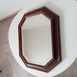 Vintage octagonal beveled mirror 50*40 cm
