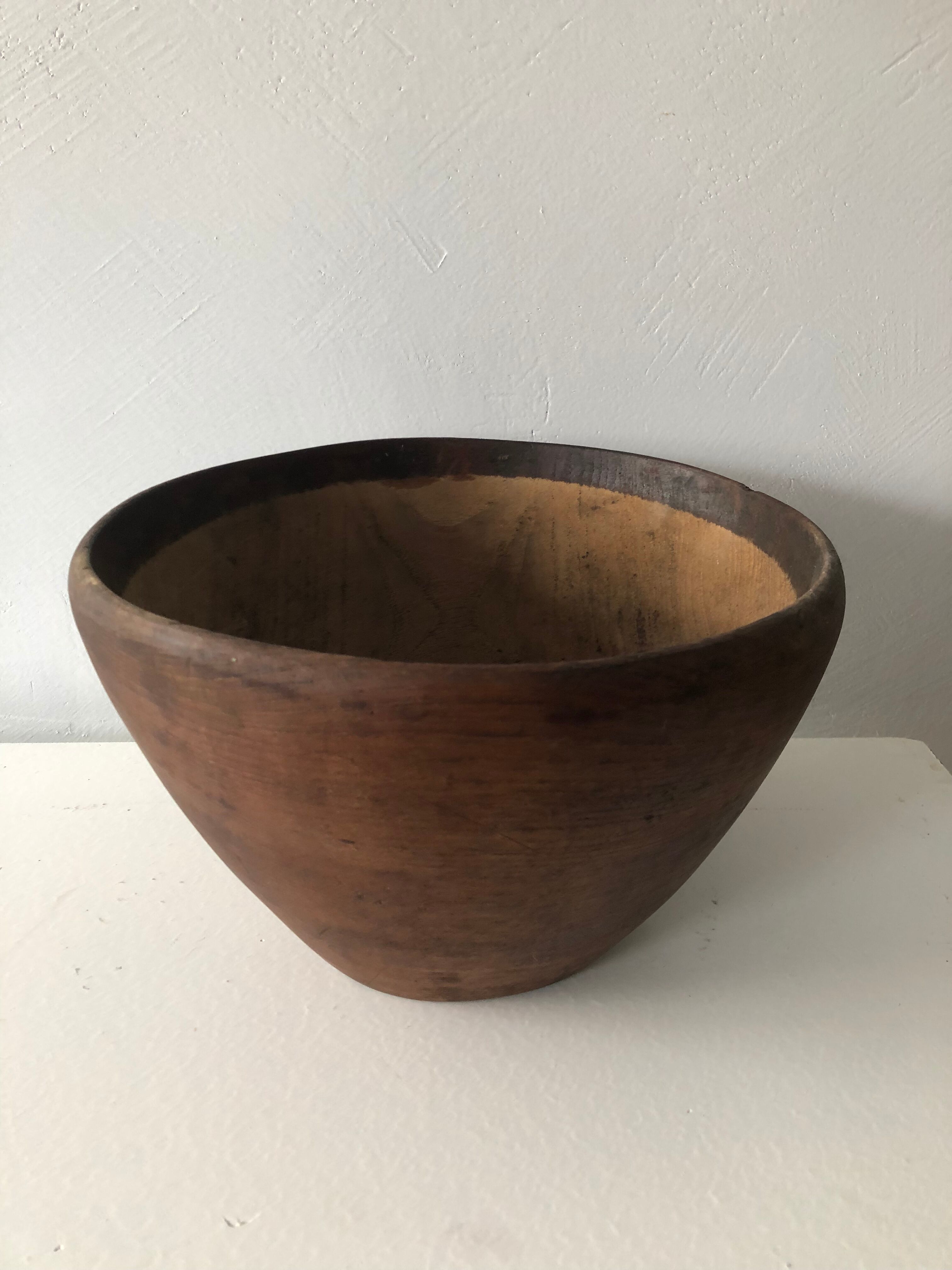 Salad bowl in vintage teak