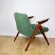 Bunny armchair, 1970s green boucle by J. Chierowski - 2 pieces available