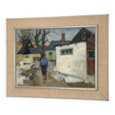 Swedish Oil on Panel – “Street ” by JOHN BÖRÉN