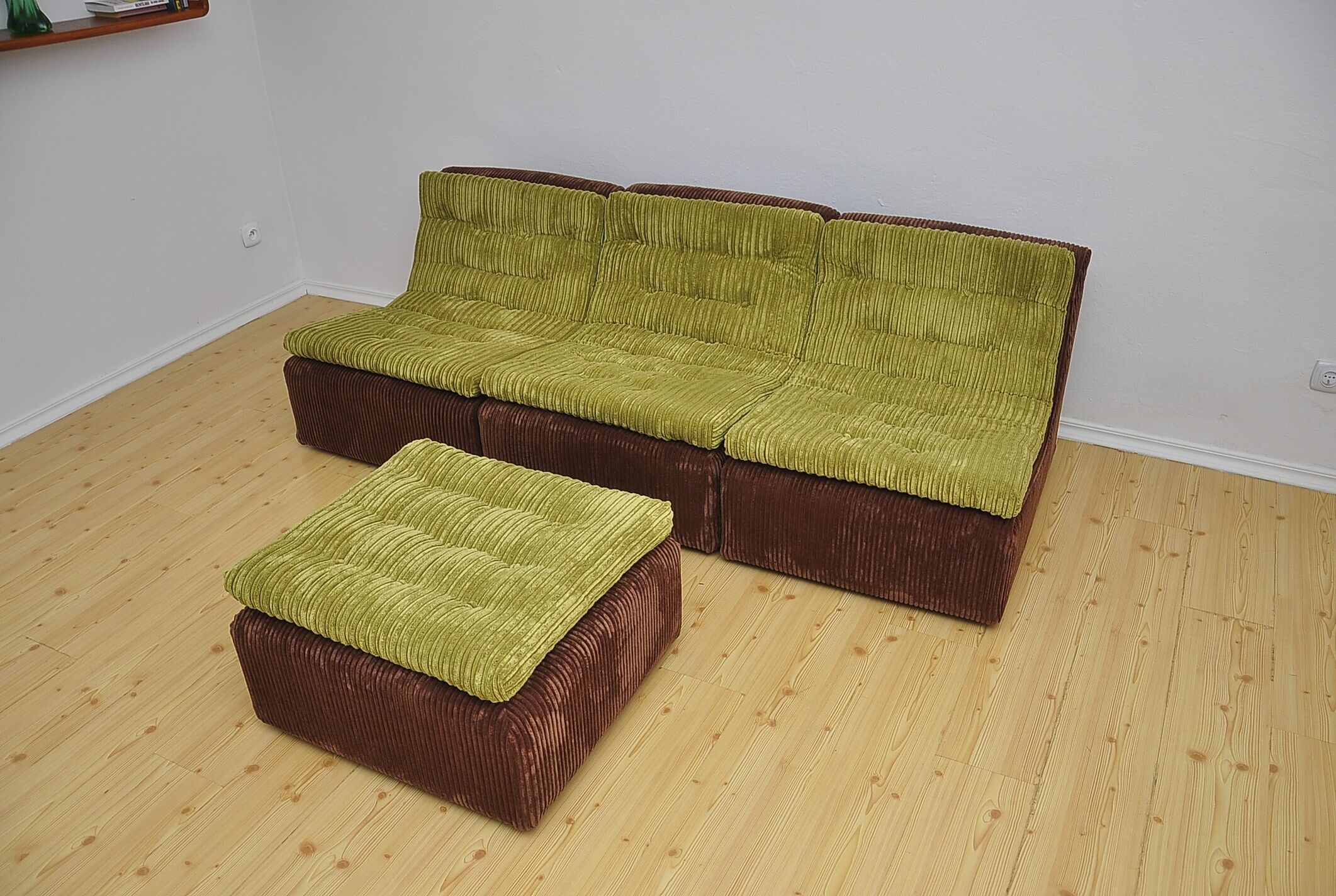 Corduroy modular sofa from DUX, 1970s