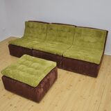 Corduroy modular sofa from DUX, 1970s
