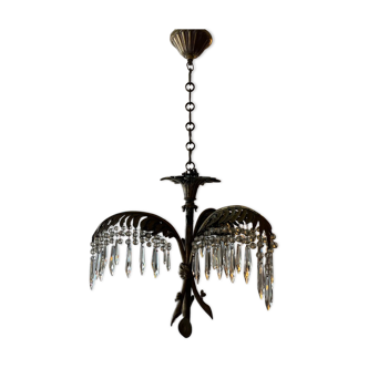 Bronze chandelier 1950