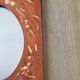 Vintage mirror all in leather 25x20cm