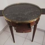 Table bouillotte en acajou