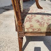 Armchair Louis XVI walnut of the XIXth century
