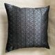 Coussin Kachin noir brillant 40x40 cm