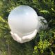 rare handmade ceramic and glass wall light