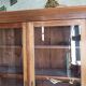 Display cabinet louis xvi style 2 doors in walnut