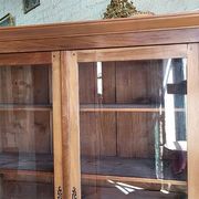 Display cabinet louis xvi style 2 doors in walnut