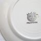 Set of 4 Boch dessert plates, Fructidor service, vintage