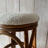 Pair of rattan stools